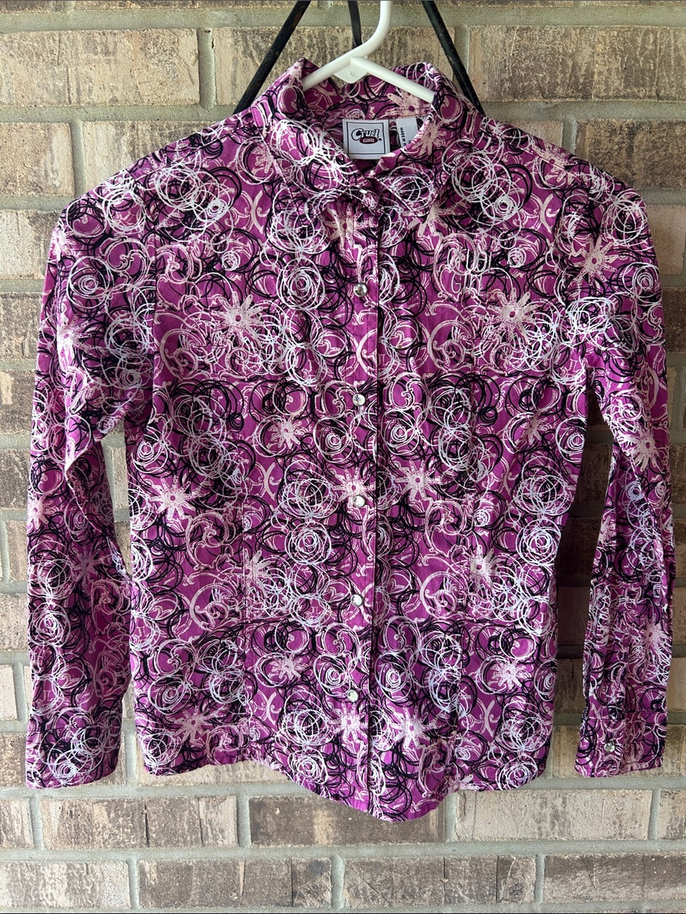 Cruel Girl Snap Button Down Shirt